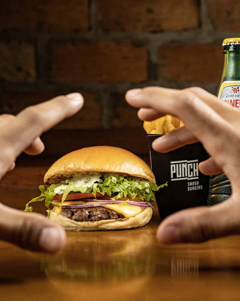 Fotografia da Biyr para Punch Smash Burger